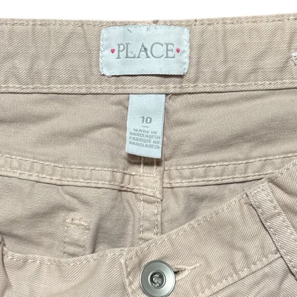 Girls Size 10 Pink Summer camp Tee & Beige Distressed 100% Cotton Shorts Set - Picture 9 of 10